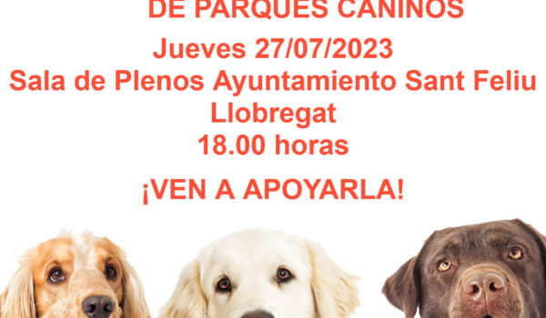 Sant Feliu VIVA! presenta moció al Ple de juliol 2023 sobre àrees d’esbarjo per a gossos